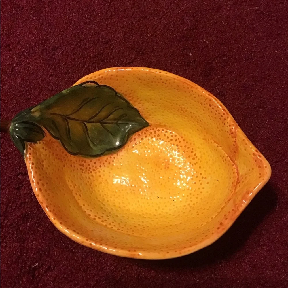 PIER 1 LEMON ORCHARD BOWL NWOT EARTHENWARE